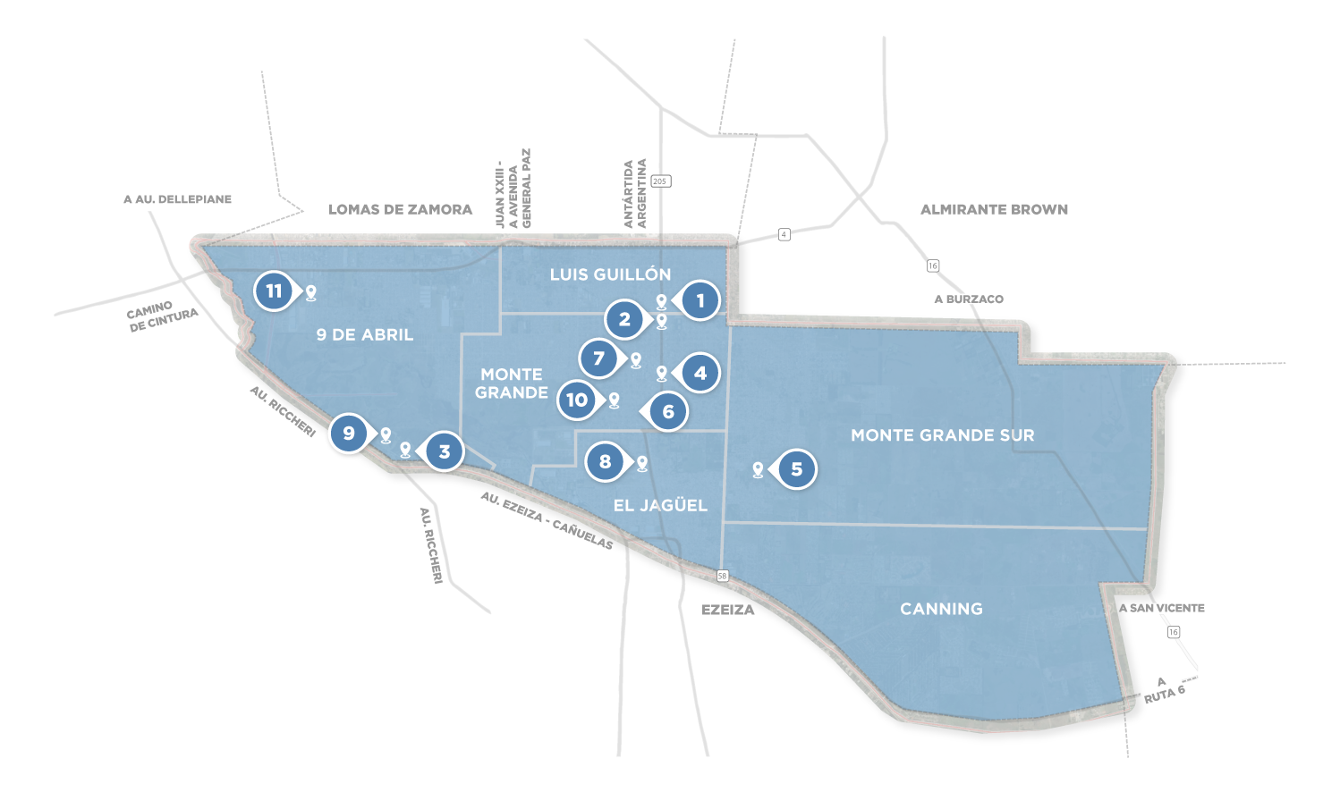 Mapa de sitios de memoria