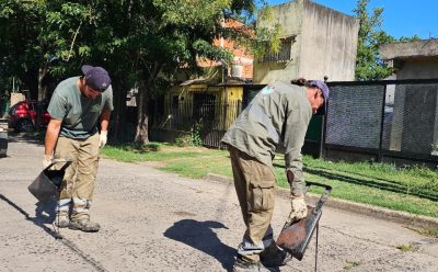 MONTE GRANDE: CONTINÚAN LAS TAREAS DE TOMADO DE JUNTAS