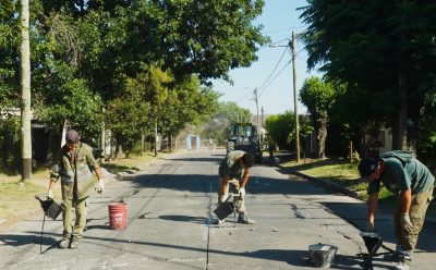 NUEVAS TAREAS DE TOMADO DE JUNTAS EN LAS CALLES DE MONTE GRANDE
