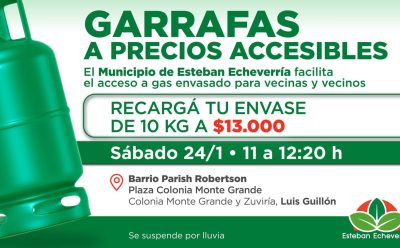 NUEVO OPERATIVO DE RECARGA DE GARRAFAS A PRECIO ACCESIBLE EN LUIS GUILLÓN