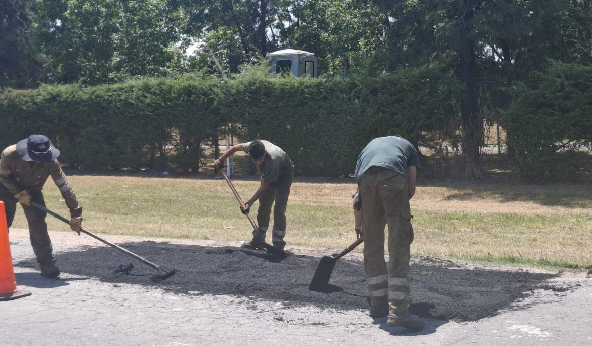AVANZAN LAS OBRAS DE BACHEO EN CANNING