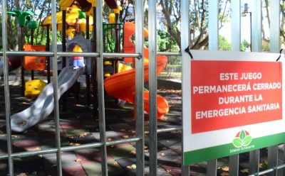 CIERRE DE JUEGOS DE PLAZAS Y CAMPOS DE DEPORTES PARA DISMINUIR EL CONTAGIO DE CORONAVIRUS