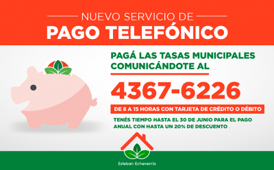 EXTENSIÓN DEL PLAZO DE PAGO DE TASAS MUNICIPALES