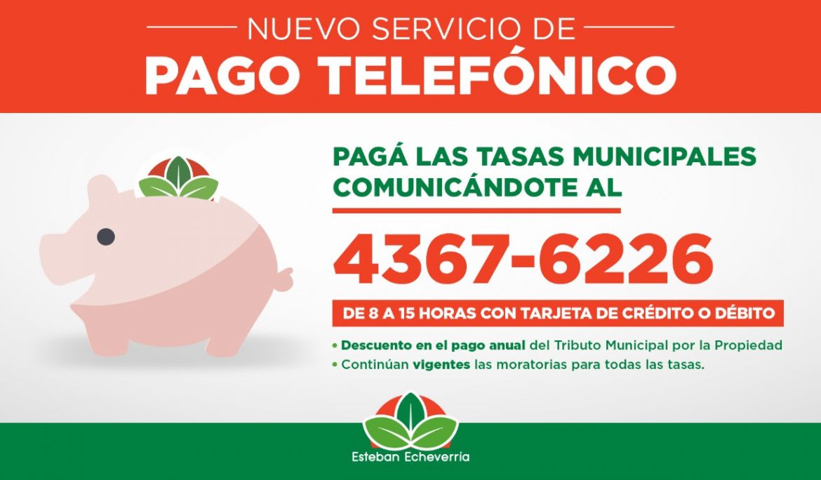 NUEVO SERVICIO TELEFÓNICO Y EXTENSIÓN DEL PLAZO DE DESCUENTO EN EL PAGO DE TASAS MUNICIPALES