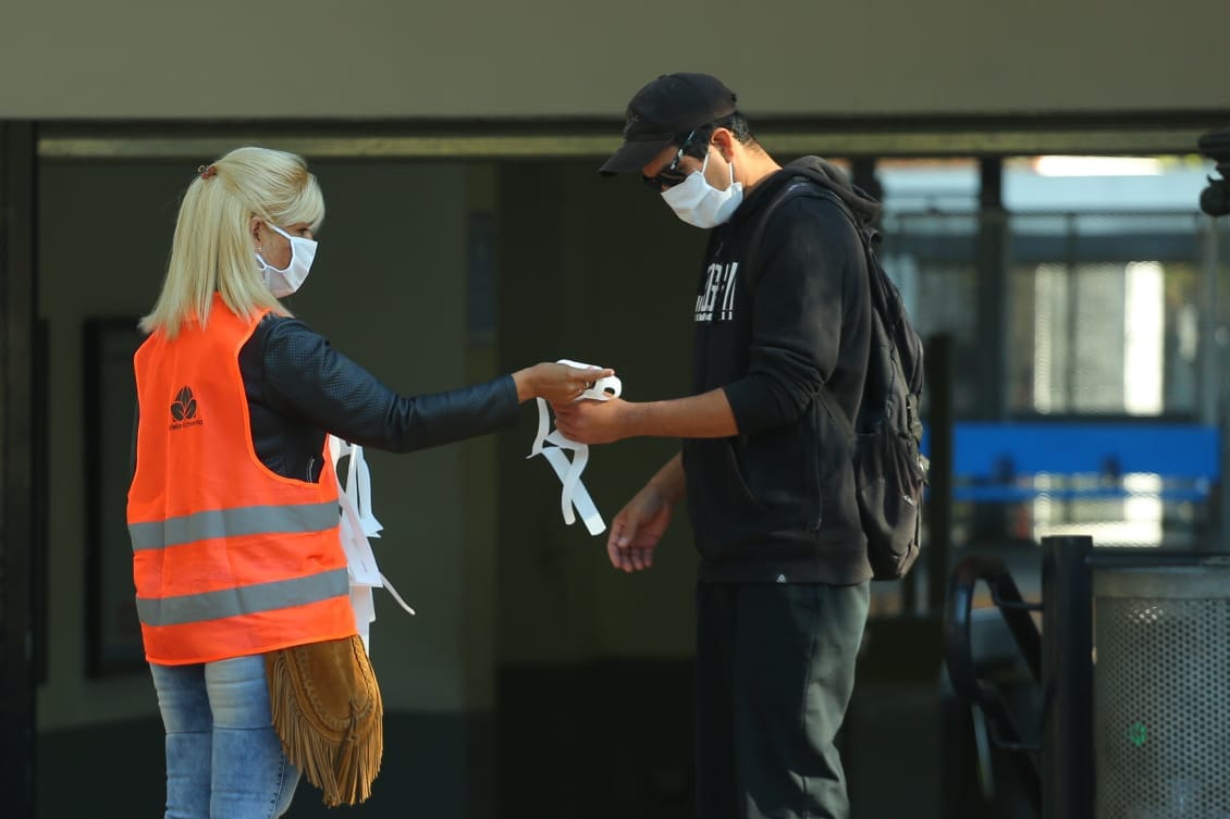 OPERATIVO DE ENTREGA DE TAPABOCAS EN LOCALIDADES DEL DISTRITO