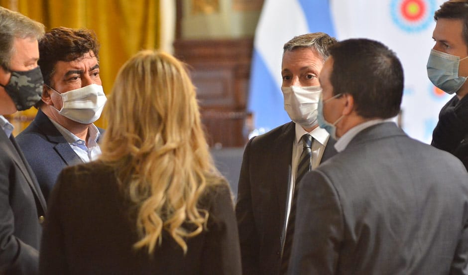 FERNANDO GRAY CON ALBERTO FERNÁNDEZ Y AXEL KICILLOF EN EL LANZAMIENTO DE NUEVO PLAN DE INFRAESTRUCTURA