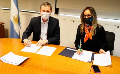 FERNANDO GRAY FIRMÓ CONVENIO AGUA Y CLOACA + TRABAJO CON MALENA GALMARINI