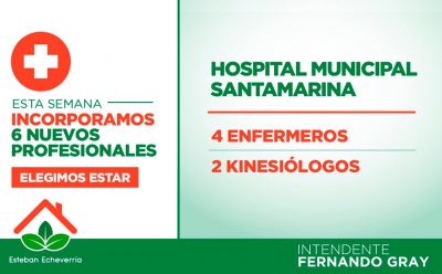 EL MUNICIPIO INCORPORÓ 6 NUEVOS PROFESIONALES DE LA SALUD