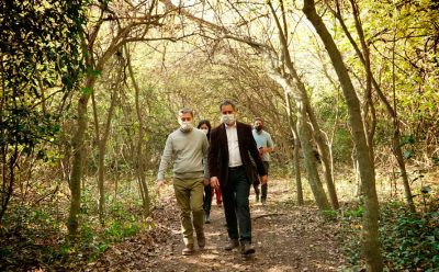 FERNANDO GRAY Y JUAN CABANDIÉ RECORRIERON LA RESERVA LAGUNA DE ROCHA DE ESTEBAN ECHEVERRÍA