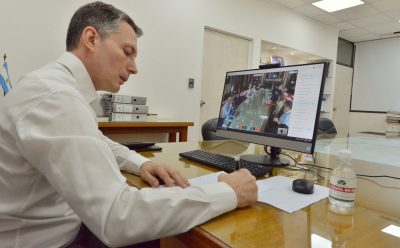 FERNANDO GRAY EN VIDEOCONFERENCIA CON AXEL KICILLOF
