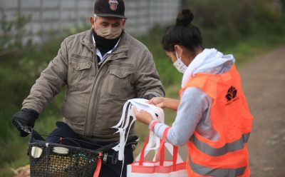 EL MUNICIPIO ENTREGÓ TAPABOCAS EN DISTINTOS PUNTOS DEL DISTRITO