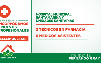 EL MUNICIPIO INCORPORÓ 9 PROFESIONALES DE LA SALUD