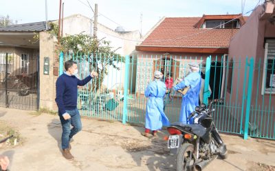 FERNANDO GRAY EN TESTEO DE COVID-19 EN BARRIOS