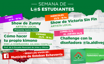 PROPUESTAS VIRTUALES PARA LA SEMANA DE LAS Y LOS ESTUDIANTES