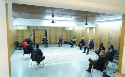 FERNANDO GRAY SE REUNIÓ CON REPARTIDORES Y DELIVERIES EN EL CENTRO OPERATIVO DE MONITOREO