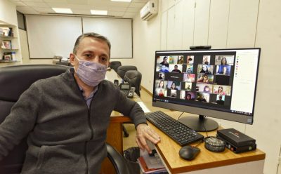 FERNANDO GRAY EN VIDEOCONFERENCIA CON ESTUDIANTES DEL DISTRITO