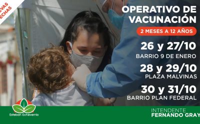 CRONOGRAMA DE VACUNACIÓN EN ESTEBAN ECHEVERRÍA