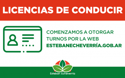 EL MUNICIPIO DE ESTEBAN ECHEVERRÍA ASIGNA TURNOS PARA LICENCIAS DE CONDUCIR
