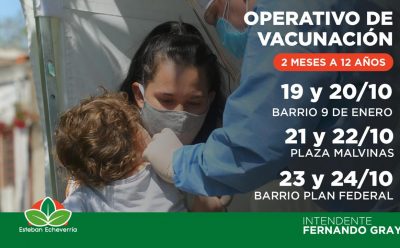 NUEVOS OPERATIVOS DE VACUNACIÓN PARA NIÑAS Y NIÑOS