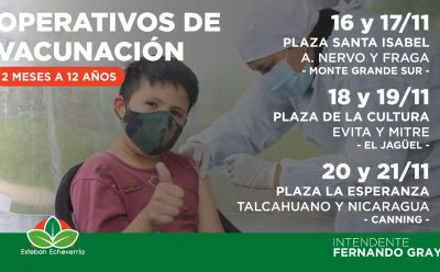 AVANZAN LOS OPERATIVOS DE VACUNACIÓN PARA NIÑAS Y NIÑOS