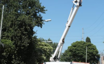 CONTINÚAN LOS OPERATIVOS DE COLOCACIÓN DE CÁMARAS Y LUMINARIAS LED EN LUIS GUILLÓN