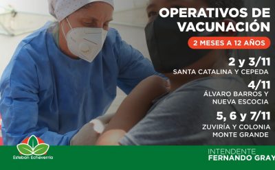 NUEVOS OPERATIVOS DE VACUNACIÓN PARA NIÑAS Y NIÑOS