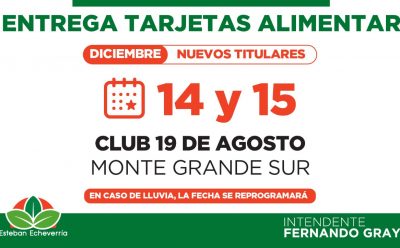 CONTINÚA LA ENTREGA DE TARJETAS ALIMENTAR