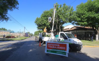 CONTINÚAN LOS OPERATIVOS DE MEJORAMIENTO DEL ALUMBRADO PÚBLICO