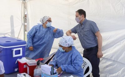 FERNANDO GRAY RECORRIÓ UN OPERATIVO DE SALUD