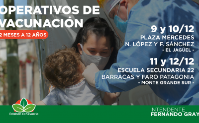 NUEVOS OPERATIVOS DE VACUNACIÓN EN EL JAGÜEL Y MONTE GRANDE SUR