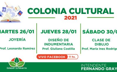 COMIENZA LA COLONIA CULTURAL VIRTUAL EN ESTEBAN ECHEVERRÍA