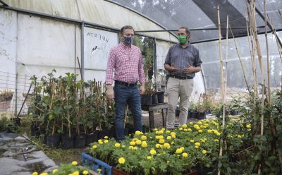 FERNANDO GRAY RECORRIÓ EL CENTRO DE PRODUCCIÓN DE PLANTAS MUNICIPAL
