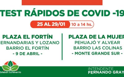 TESTS RÁPIDOS DE COVID-19 PARA PREVENIR LA PROPAGACIÓN DEL VIRUS