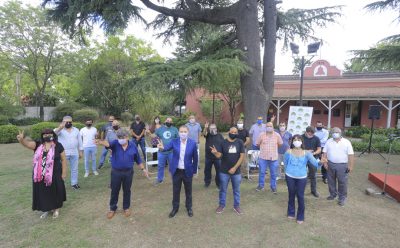 EL INTENDENTE FERNANDO GRAY JUNTO A LOS SECRETARIOS GENERALES DE SINDICATOS MUNICIPALES DE TODO EL CONURBANO