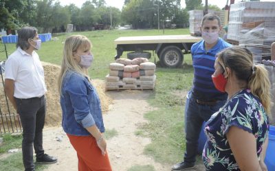 EL MUNICIPIO ENTREGÓ MATERIALES DE CONSTRUCCIÓN A UN COMEDOR DE 9 DE ABRIL