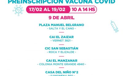 MÁS DE 33 MIL VECINAS Y VECINOS YA SE PREINSCRIBIERON PARA RECIBIR LA VACUNA CONTRA EL COVID-19