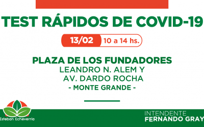 NUEVO OPERATIVO DE TESTEO RÁPIDO CONTRA EL COVID-19