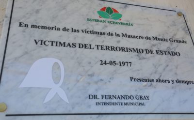 A 45 años del inicio del último golpe militar – 24 DE MARZO: ACTO CONMEMORATIVO POR LA MASACRE DE MONTE GRANDE
