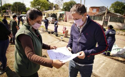 EL INTENDENTE FERNANDO GRAY RECORRIÓ OBRAS EN MONTE GRANDE SUR