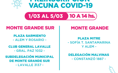 EL MUNICIPIO DE ESTEBAN ECHEVERRÍA CONTINÚA CON LA PREINSCRIPCIÓN DE VECINAS Y VECINOS PARA LA VACUNA CONTRA EL COVID