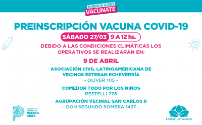 EL MUNICIPIO REALIZA UNA NUEVA JORNADA DE PREINSCRIPCIÓN PARA LA VACUNA CONTRA EL COVID-19