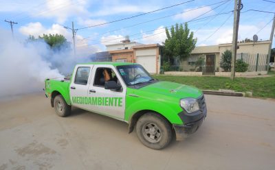 FUMIGACIÓN EN 9 DE ABRIL Y MONTE GRANDE