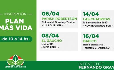 NUEVOS OPERATIVOS DE INSCRIPCIÓN AL PLAN MÁS VIDA