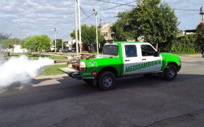 OPERATIVO DE FUMIGACIÓN EN EL BARRIO NUESTRAS MALVINAS