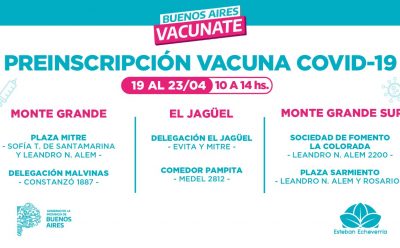 PREINSCRIPCIÓN PARA LA VACUNA CONTRA EL COVID-19