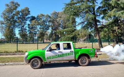 TAREAS DE FUMIGACIÓN EN EL JAGÜEL
