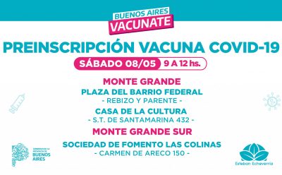 OPERATIVOS DE PREINSCRIPCIÓN PARA LA VACUNA CONTRA EL COVID-19