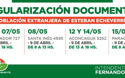 REGULARIZACIÓN DOCUMENTAL PARA RESIDENTES EXTRANJEROS EN 9 DE ABRIL