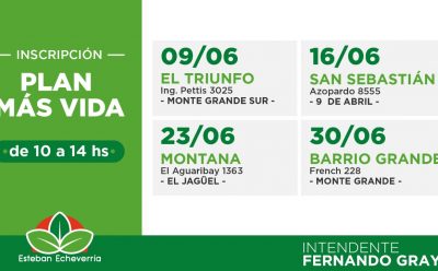 NUEVOS OPERATIVOS DE INSCRIPCIÓN AL PLAN MÁS VIDA