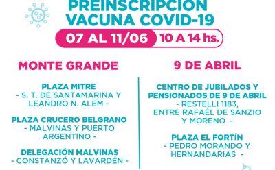 PREINSCRIPCIÓN PARA LA VACUNA CONTRA EL COVID-19